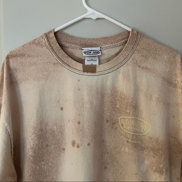 Ron Jon surf shop Cocoa Beach Florida bleach dyed short sleeve tee shirt | XL - Picture 3 of 11